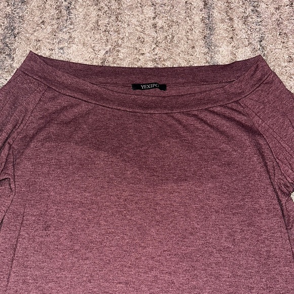 Yexipo maroon long sleeve - Picture 2 of 7